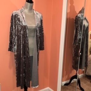 Velvet cardigan